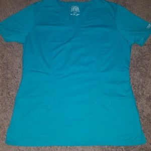 Teal scrub top